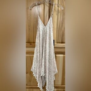 Soft Leopard Print Spaghetti Strap Dress Goa Beachwear by Japna Dress Size S